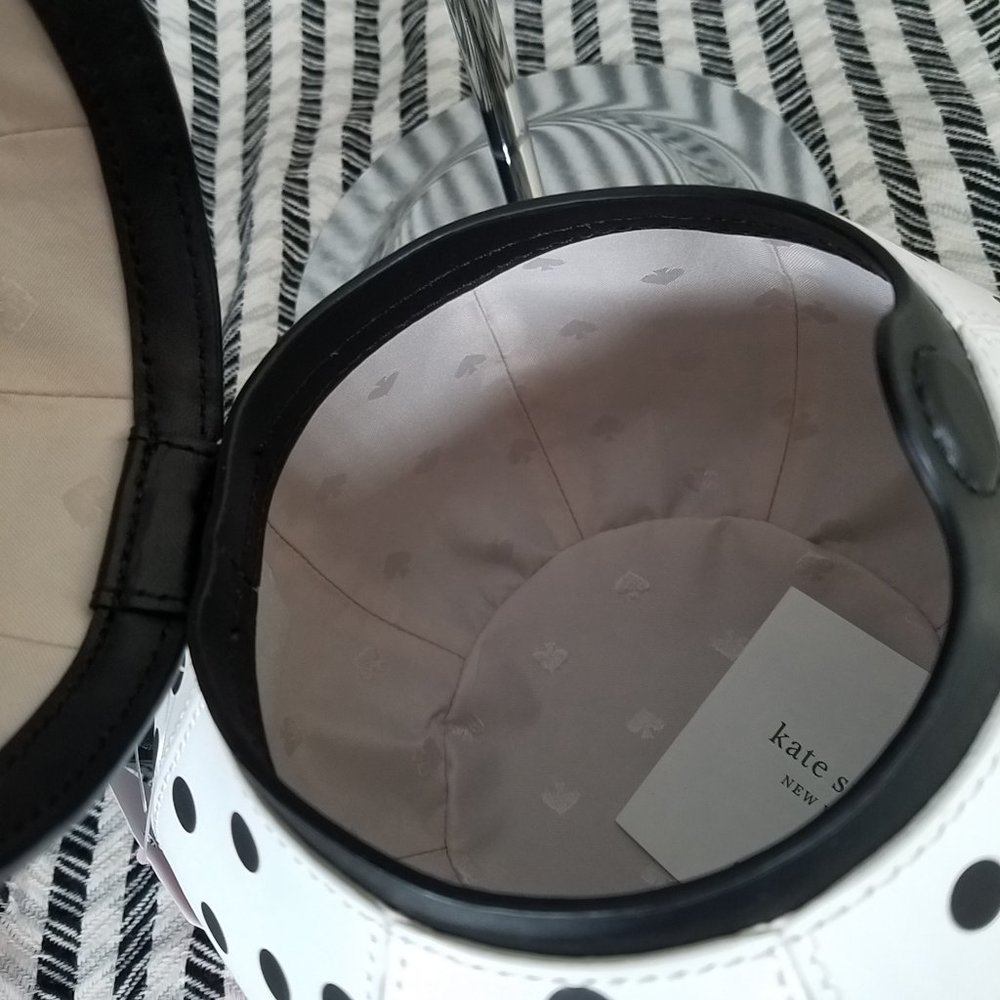 MAKE AN OFFER kate spade alice teapot tea party white crossbody new with tag - Picture 4 of 4